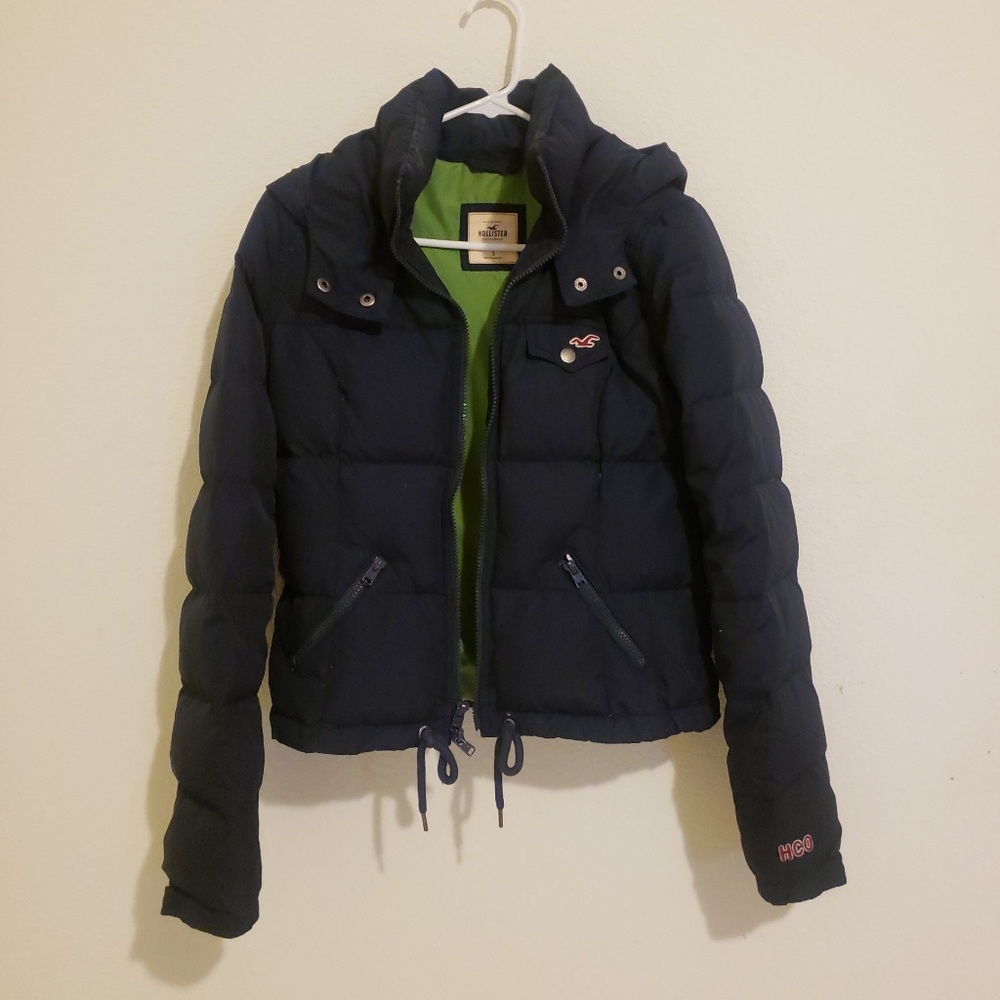 Hollister coat navy S